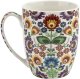 Kubek porcelanowy 350 ml Łowicz w koszyczku 4