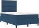 vidaXL Łóżko typu box spring z materacem Niebieskim 120x200 cm Tkanina 3