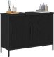 vidaXL Szafka pod umywalkę Czarny Dąb 80x30x60 cm Drewno inżynieryjne 1