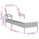 vidaXL Leżak słoneczny z poduszką Czarny 63x200x81 cm Poli Rattan 5