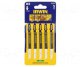 Saw blade set for jigsaw IRWIN 23-4223, for wood, laminate, drywall, 5 pcs. 1