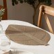 PLASEMENT LEAF 50X33CM GREY 118842K 1