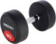 Hantla gumowana 18 kg UNDERFIT do ćwiczeń siłowych fitness 1