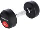 Hantla gumowana 4 kg UNDERFIT do ćwiczeń siłowych fitness 1