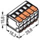 Wago złączka uniwersalna Compact do przewodów jednodrutowych wielodrutowych 10x 0,14-4 mm2 221-420 15 szt 5