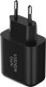 Ładowarka Vision Z fabryki certyfikowanej MFI Podwójne gniazdo USB-C Wtyczka Schuko EU CEE 7/7 dostarcza 65 W z głównego gniazdka Przy użyciu drugiego gniazdka moc spada do 45 W, a drugie gniazdko dostarcza 20 W Technologia GaN czyni to bardzo 3