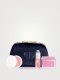 Natural Glow Ritual Set Christian Dior: Backstage Rosy Glow, Blush Compact Powder, 001, Pink, 4.6 g + Addict, Glossy, Lip Oil, 001, Pink, 6 ml + Abricot, Fortifying, Nail Cream Treatment, 8 g + Textile Makeup Bag, Blue For Women 1