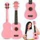 SUPRIMO UK21 PK ukulele sopranowe 21"" różowe drewn 1