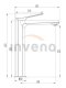 Bateria umywalkowa Invena bateria umywalkowa wysoka Neri, czarny BU-01-W04-L 9