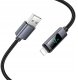 Kabel USB A do Lightning Hoco 2,4A z wyświetlaczem 1 m X112 czarny 3