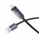Kabel USB A do Lightning Hoco 2,4A z wyświetlaczem 1 m X112 czarny 7