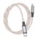 Kabel USB Hoco USB-C - USB-C 1 m Szary 2