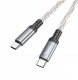 Kabel USB Hoco USB-C - USB-C 1 m Szary 4