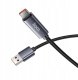 Kabel USB A do USB C Hoco 5A z wyświetlaczem 1 m X112 czarny 5