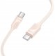 Kabel USB C do USB C Hoco 3A 60W 1 m X114 różowy 1