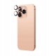 Szkło hartowane AMAZINGTHING AR Aluminium 3 Lens Glass z ramką na soczewki aparatu do iPhone 16 Pro / 16 Pro Max - różowe złoto 2