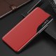 Eco Leather View Case etui do Samsung Galaxy A16 / A16 5G z klapką i podstawką - czerwony 2