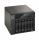 Serwer plików Asustor LOCKERSTOR 6 AS6706T 6-bay, Intel Celeron N5105 Czterordzeniowy 2.0GHz, 8GB RAM DDR4. 4x M.2 PCIe (NVMe), 2x 2.5 GbE. 2x USB 3.2. HDMI 2.0b, 1x PCIe + 2x 8TB HDWG480UZSVA 2