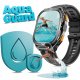 SMARTWATCH MĘSKI GPS PŁYWANIE WODOODPORNY ATM 5 SEN WENOM ROZMOWY + 2PASKI 3