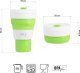 NILS NC4103 KUBEK SILIKONOWY SKŁADANY 600 ML JASNO ZIELONY 2