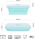 NILS NC4105 POJEMNIK LUNCHBOX  SKŁADANY MIĘTOWY 500 ML 2