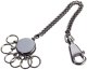 TROIKA Schlüsselanhänger PATENT CHAIN black chrome 1