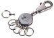 TROIKA Schlüsselanhänger PATENT black chrome 3