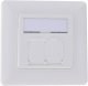 InLine® Rahmenset für 2x RJ45 Bu/LSA Einsatz, Keystone SNAP-In, weiß RAL9010 3
