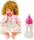 Lalka Bobas Z Butelką Do Karmienia Sukienka Pudrowy Róż Dźwięki 30cm 1
