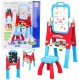 LeanToys Tablica Edukacyjna 5w1 Z Krzesełkiem Wielofunkcyjna Akcesoria Niebieska 1