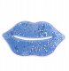 Lūpų kaukė IDC Institute Glitter Lip Pads Blue, 1 vnt. 2