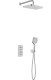 5759-501-00 / KFA / MALAGA / ZESTAW NATRYSKOWY PODTYNKOWY TERMOSTAT , CHROM / 1