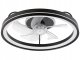 Lamkur Fargo 49892 plafon wentylator lampa sufitowa 1x37W LED 3000K 4000 lm czarny 1