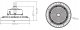 Oprawa High-Bay Slim Light Design UFO LED 100W 4000K 16000LM  90° 1-10 DIM IP66 IK10 czarna 4