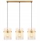 Globo Gorley 15698-3HM lampa wisząca zwis 3x60W E27 złota/transparentna 5