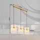 Globo Gorley 15698-3HM lampa wisząca zwis 3x60W E27 złota/transparentna 6