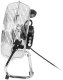 Wentylator podłogowy 12"/30cm 70W cyrkulator SREBRNY 5