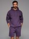 Komplet dresowy dla par UNISEX bluza z kapturem + szorty w stylu athleisure  fioletowe V13 Z110 M/L 5