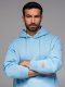 Komplet dresowy dla par UNISEX bluza z kapturem + szorty w stylu athleisure  błękitne V8 Z110 XL/XXL 3