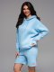 Komplet dresowy dla par UNISEX bluza z kapturem + szorty w stylu athleisure  błękitne V8 Z110 XL/XXL 4
