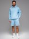 Komplet dresowy dla par UNISEX bluza z kapturem + szorty w stylu athleisure  błękitne V8 Z110 XL/XXL 5