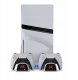 YAXO Podstawka chłodząca i ładująca ARCTIC BREEZE NE do PS5/PS5 Slim/PS5 Pro Alpine White 1