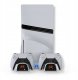 YAXO Podstawka chłodząca i ładująca ARCTIC BREEZE NE do PS5/PS5 Slim/PS5 Pro Alpine White 6