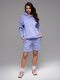 Komplet dresowy dla par UNISEX bluza z kapturem + szorty w stylu athleisure  lawendowe V9 Z110 XS/S 4