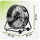WENTYLATOR PRZEMYSŁOWY WIATRAK PODŁOGOWY CYRKULATOR 61CM 300W DUŻY MOCNY 9