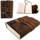 Notes Skórzany Retro z Kluczykiem i Paskiem 200 stron 18 x 13 cm - AH02 1