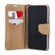Etui Smart Fancy do Motorola Moto E22 czarno-złote 2