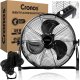 Wentylator podłogowy mocny wiatrak 120W Cronos KYT-30D1 Czarny 1