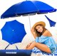 Parasol plażowy ogrodowy duży Heckermann 1,8m Granatowy 1