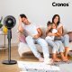 Wentylator stojący wiatrak podłogowy cichy 3 tryby Cronos BL-XHS-3D Czarny 3